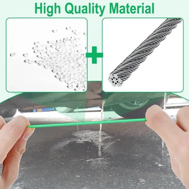 Alt view image 4 of 7 - Auto Sunroof Drain Cleaning Tool, 78 Inch Flexible Tube Cleaning Brush | Drain Brush Extra Long Pipe Cleaners for Cars, Car Accessories, Car Sunroof Drain Hole Cleaner for Drains, Sewers, Windshield