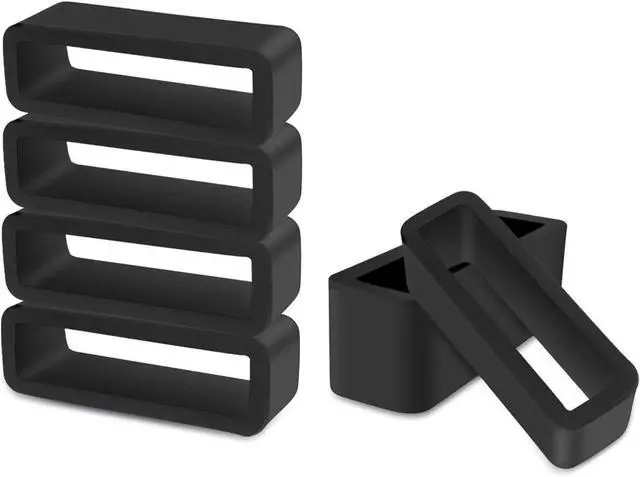 Main image of yuntop 6 Pcs Watch Band Loop Holder Keeper for Resin Belt | Replacement Fastener Rings for Silicone Leather Rubber Watch Strap, Durable Fastener Retainer Size(22mm)