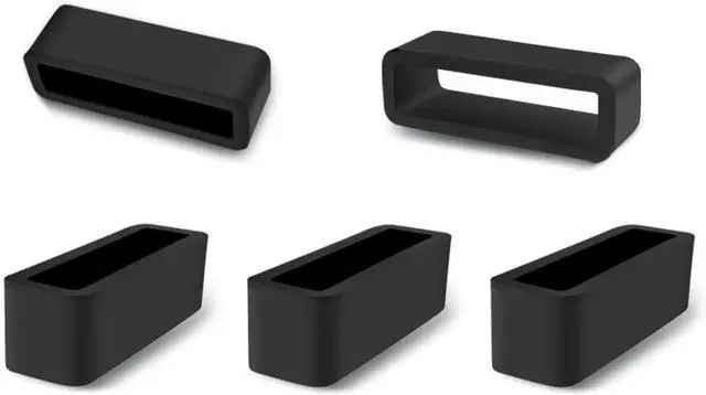 Alt view image 3 of 7 - yuntop 6 Pcs Watch Band Loop Holder Keeper for Resin Belt | Replacement Fastener Rings for Silicone Leather Rubber Watch Strap, Durable Fastener Retainer Size(22mm)