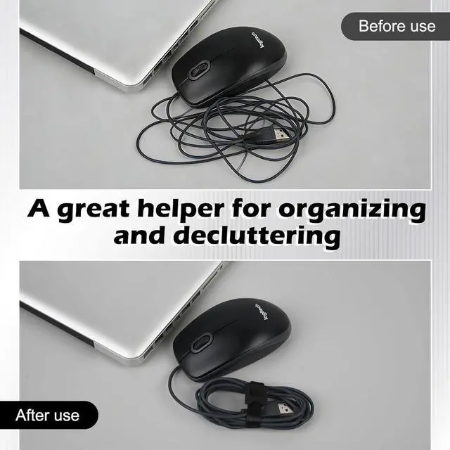 Alt view image 3 of 7 - 100PCS Black 6 Inch Reusable Cable Ties Adjustable Cord Organizers for Home, Office & Electronics Multi-Purpose Wire Management Solution