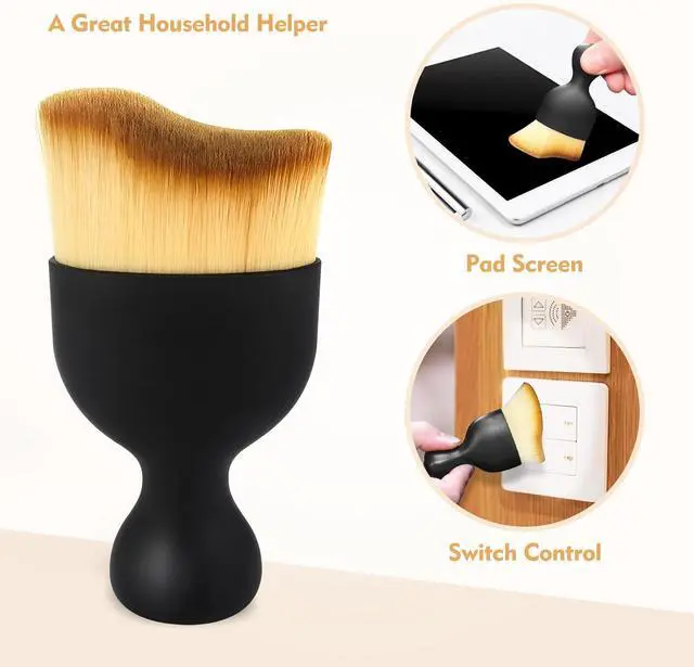 Alt view image 7 of 7 - Car Interior Cleaning Brush Car Duster Interior with Ultra Soft Bristles | Auto Detailing Brushes Dusting Car Accessories for Dashboard, AC Vents, Leather, Scratch-Free (1Pack)