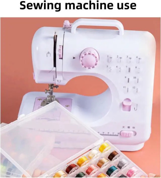 Alt view image 4 of 7 - 36pcs Polyester Plastic Sewing Thread bobbins Set | Sewing Machine,Colored Thread Set for Br other,Sin ger,Jan ome and Other Sewing Machines with Storage Box