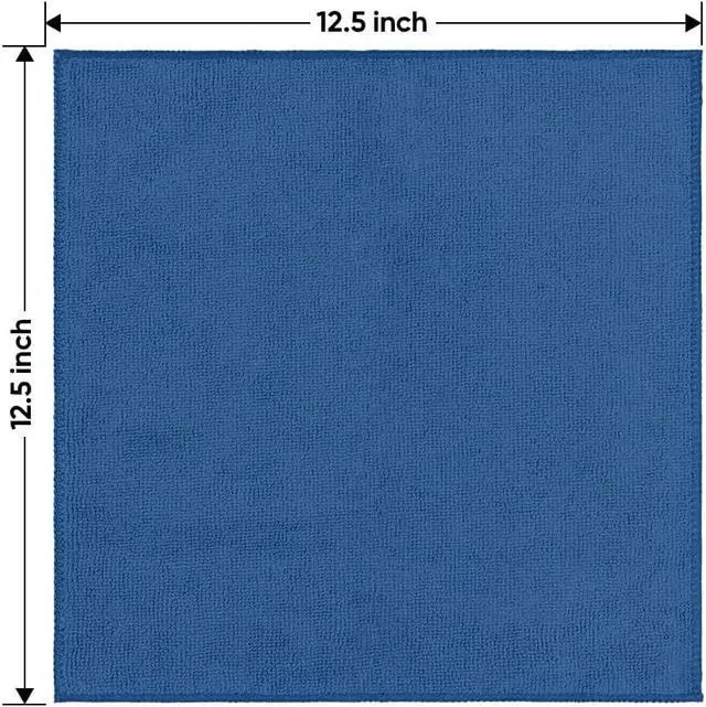 Alt view image 7 of 7 - HOMEXCEL Lake Green Microfiber Cleaning Cloth 12 Pack 12.5 x 12.5 inch Microfiber Towels for Cars Ultra Absorbent Car Washing Cloth Lint Free Streak Free Cleaning Rags for Car, Kitchen Window