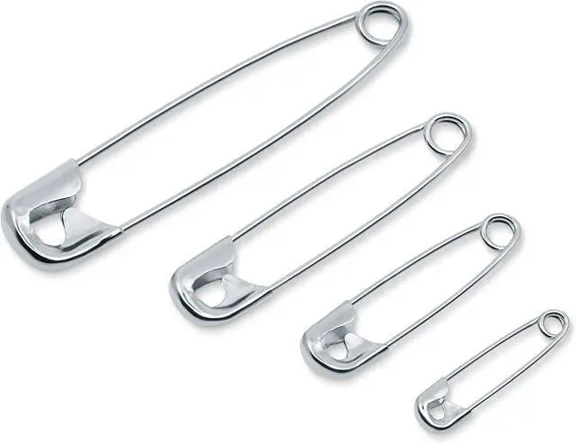 Alt view image 2 of 7 - Dritz 1460 Safety Pins, Nickel Plated Steel, Assorted Sizes (100-Count)