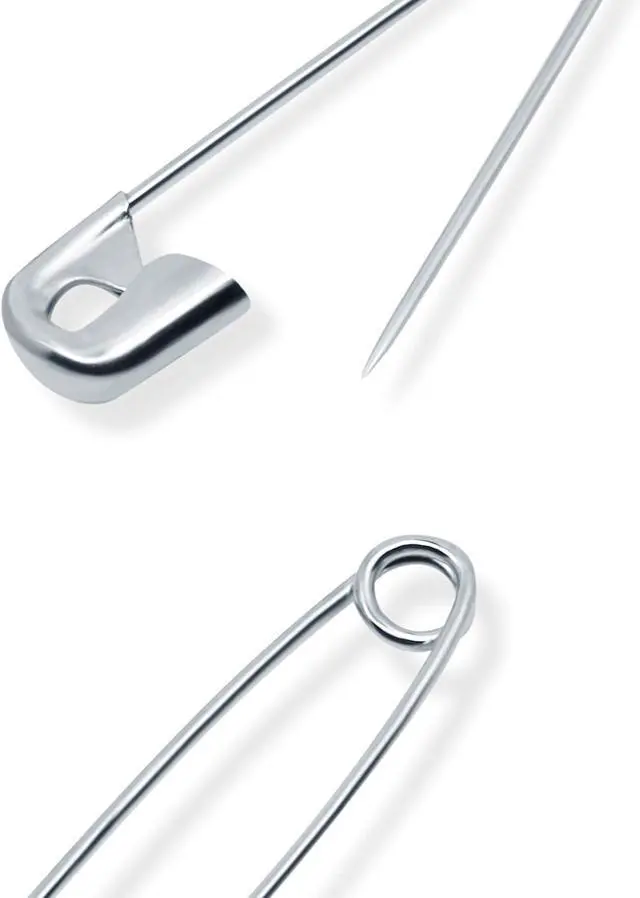Alt view image 6 of 7 - Dritz 1460 Safety Pins, Nickel Plated Steel, Assorted Sizes (100-Count)