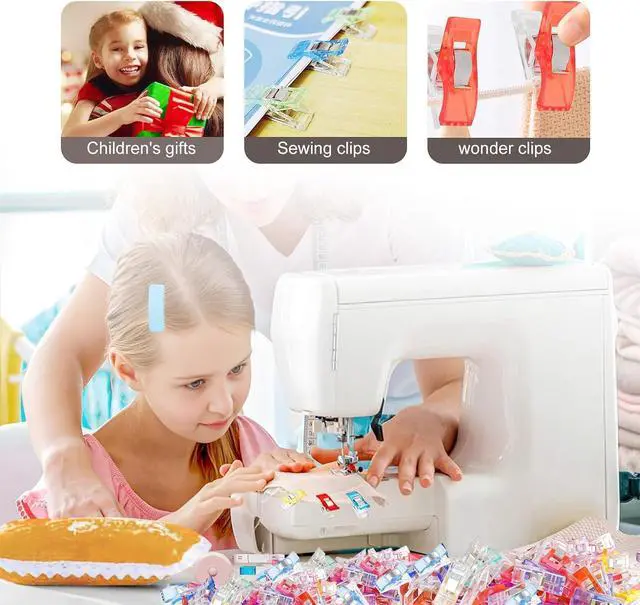 Alt view image 5 of 7 - Premium Plastic Clips, Multipurpose Sewing Clips Premium Quilting Clips Assorted Colors Fabric Clips for Sewing Supplies Quilting, Sewing Quilting Supplies, 50 Pcs Clips, Add Two Rulers
