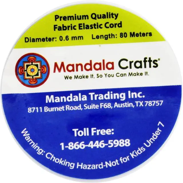 Alt view image 3 of 5 - Mandala Crafts 0.6mm Cream Shirring Elastic Thread for Sewing, 87 Yards | Durable Fine Polyester Stretchy Thread for Smocking, Gathering, Ruching, Pleating, Knitting, Hand & Machine Sewing