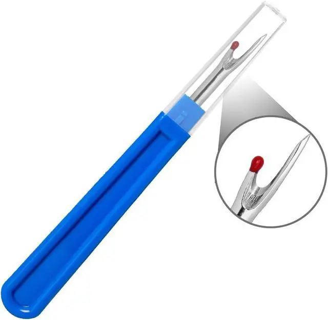 Alt view image 3 of 6 - 8Pcs Sewing Seam Rippers, 4 Big and 4 Small Stitch Remover Tools | Weico Handy Thread Ripper for Embroidery, Clothing Tags, Rubber Bands Soft Elastic Bands Removing