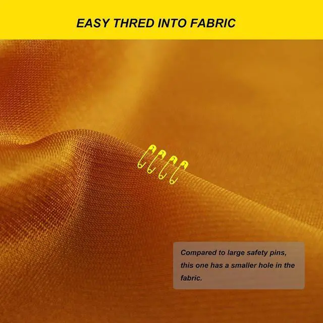 Alt view image 5 of 7 - Yellow Safety Pins,Small Safety Pins for Clothes,19mm Metal Mini Saftey Pin for Tag Art Crafting Sewing Jewelry Making (120Pcs/Box)