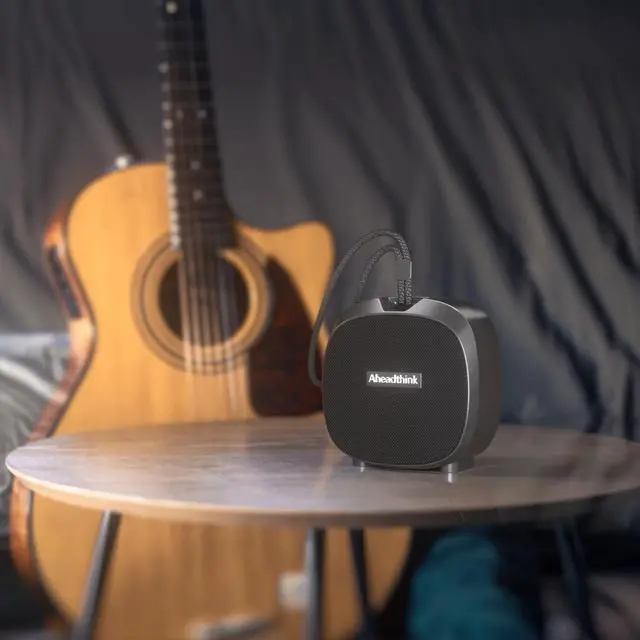 Alt view image 4 of 6 - Bluetooth Speaker, Portable Wireless, IPX5 Waterproof Speaker, Bluetooth 5, RGB Color Lights, Loud Stereo Sound, Bass, TWS Pairing, Suitable for Party, Home, Outdoor Use for Long Time Playing.