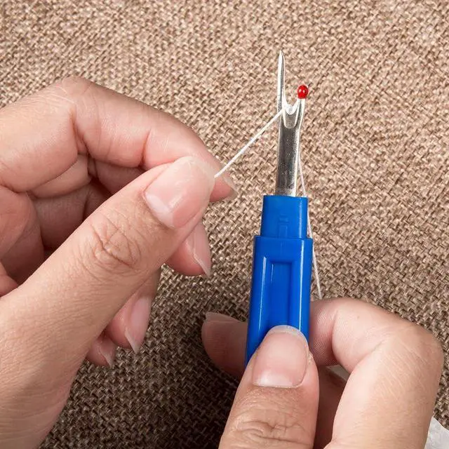 Alt view image 5 of 6 - 8Pcs Sewing Seam Rippers, 4 Big and 4 Small Stitch Remover Tools | Weico Handy Thread Ripper for Embroidery, Clothing Tags, Rubber Bands Soft Elastic Bands Removing