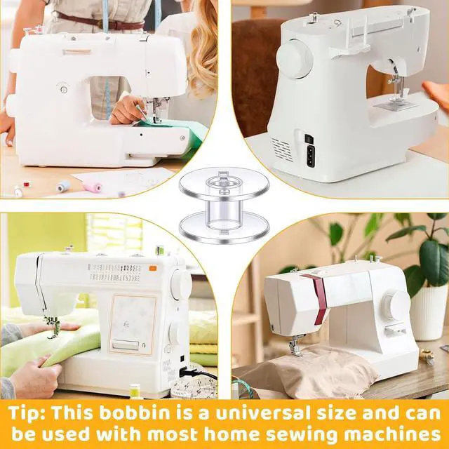 Alt view image 5 of 7 - LOKUNN 25 Pcs Bobbins for Sewing Machine Plastic Bobbins for Sewing | Sa156 Bobbins, Bobbins Class 15, Bobbins for Sewing Machine Sewing Accessories, Plastic Bobbin with Case (25 pcs)