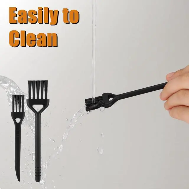 Alt view image 7 of 7 - 6 Pcs Mini Keyboard Cleaning Brushes Computer Brush Portable Cleaning Kit Antistatic Small Cleaner Multi-Function Brush Dust Clean Brushes for Camera Narrow Spaces (Black)