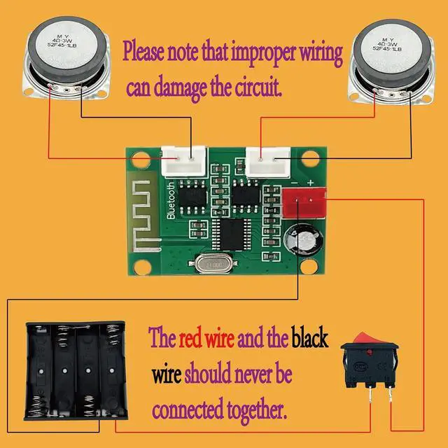 Alt view image 5 of 6 - CYOEST DIY Bluetooth Speaker Box Kit Electronic Sound Amplifier - Build Your Own Portable Wood Case Bluetooth Speaker Sound - Science Experiment and STEM Learning for Kids, Teens and Adults