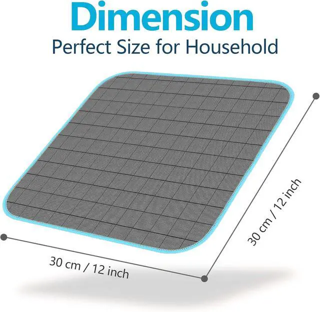 Alt view image 5 of 5 - Carbon Microfiber Towels for Car Glass Window Polishing, Grey-Light Blue | Carbon Fiber Cleaning Cloth Detailing Cars Wash Drying Lint Free, Streak Free, 12 x 12 Inch, Pack of 3