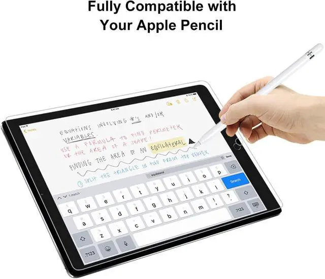 Alt view image 6 of 7 - 2 Pack Tempered Glass Screen Protector for iPad 5/6 & Air 1/2 9.7" | High Responsive Touch, Anti-Scratch Bubble Free Ultra Thin Film Compatible iPad 5/6, Air 1/2 & Pro 9.7