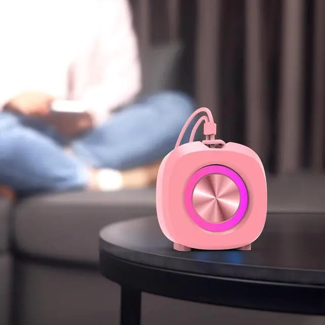 Alt view image 3 of 7 - Bluetooth Speaker, Portable Wireless, IPX5 Waterproof Speaker, Bluetooth 5, RGB Color Lights, Loud Stereo Sound, Bass, TWS Pairing, Suitable for Party, Home, Outdoor Use for Long Time Playing.