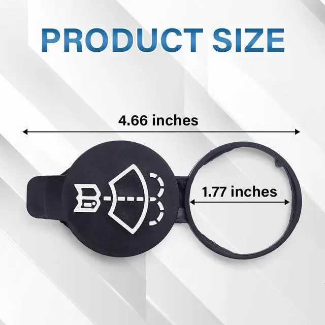 Alt view image 6 of 7 - 2PCS Windshield Washer Fluid Reservoir Cap, Leak-Proof Windshield Wiper Fluid Cap, OE# 13227300 19172571 12767700 12788573, Fits GMC/Chevy Silverado/Cadillac ATS/Buick