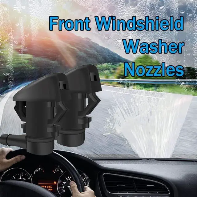Alt view image 7 of 7 - Front Windshield Washer Nozzles, Replaces OEM #55157323AA, 55157352AA | 55372143AB, 68260443AA, 55079049AA, 15247800, Front Windshield Washer Nozzle Wiper Spray Kit Fit for Grand Cherokee Malibu