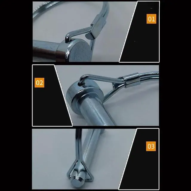 Alt view image 4 of 7 - 2 Pack 1/4in Trailer Hitch Pin with Anti-Loss Cable 4 Inch Long Coupler Safety Pin with Lanyard, Solid Steel Retaining Pin Replacement for for Trailer, Truck, Boat, Lawn Equipment, Farm Machinery