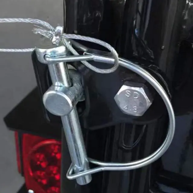 Alt view image 7 of 7 - 2 Pack 1/4in Trailer Hitch Pin with Anti-Loss Cable 4 Inch Long Coupler Safety Pin with Lanyard, Solid Steel Retaining Pin Replacement for for Trailer, Truck, Boat, Lawn Equipment, Farm Machinery