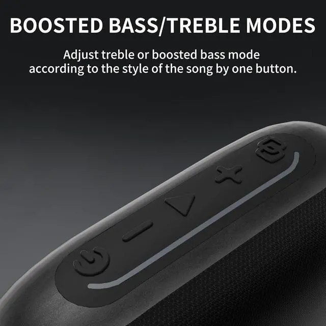 Alt view image 5 of 7 - Waterproof Shower Bluetooth Speaker, Durable & Portable with Clear Sound, Ideal for Shower, Pool, Beach & Kayaking, BT 5.3 Black