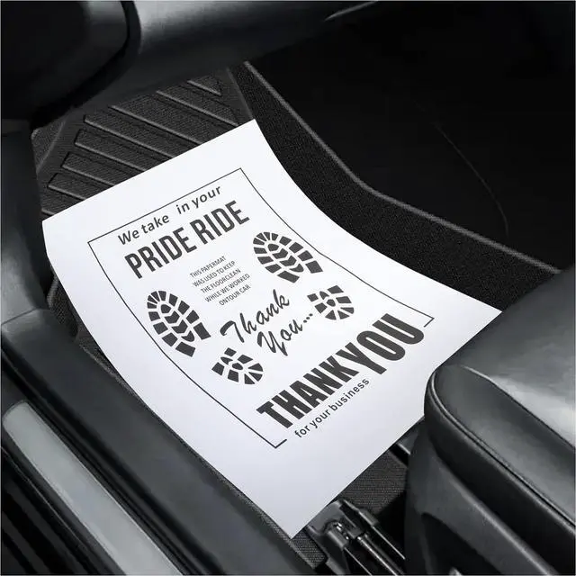 Main image of 12PCS Paper Floor Mats for Cars,Foldable Automotive Floor Mats with Shoe Print Graffiti,Universal Car Floor Mat Protector Disposable Floor Mats for Cars,SUVs,Trucks