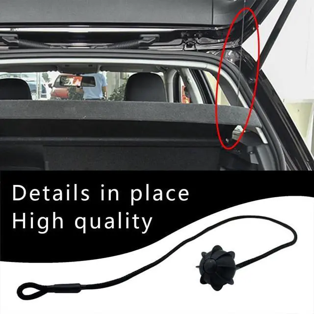 Alt view image 6 of 7 - HAOBO Rear Parcel Shelf String, Tonneau Cover Strap Cord, Rear Trunk Parcel Shelf String Hanging Rope, Hatchback Trunk Cover Straps Universal Car Accessories Replacement for Most Cars