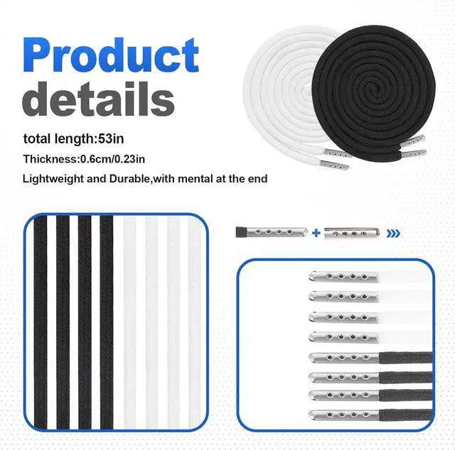 Alt view image 2 of 6 - 8PCS Drawstring Cord, Paired with 3 Drawstring Threader Tools, Reliable Drawstrings for Sweatpants, Suitable for Drawstrings of Shorts, Pants, Jackets, Coats, and Hoodies
