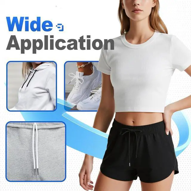 Alt view image 6 of 6 - 8PCS Drawstring Cord, Paired with 3 Drawstring Threader Tools, Reliable Drawstrings for Sweatpants, Suitable for Drawstrings of Shorts, Pants, Jackets, Coats, and Hoodies
