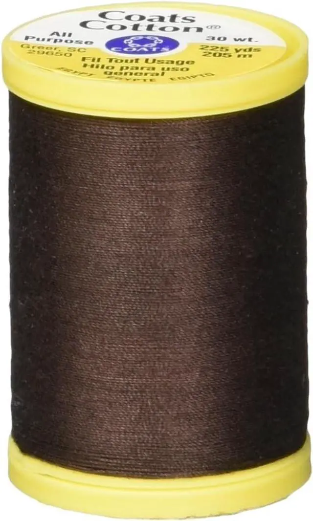 Main image of Coats Thread & Zippers General Purpose Cotton Thread, 225-Yard, Chona Brown