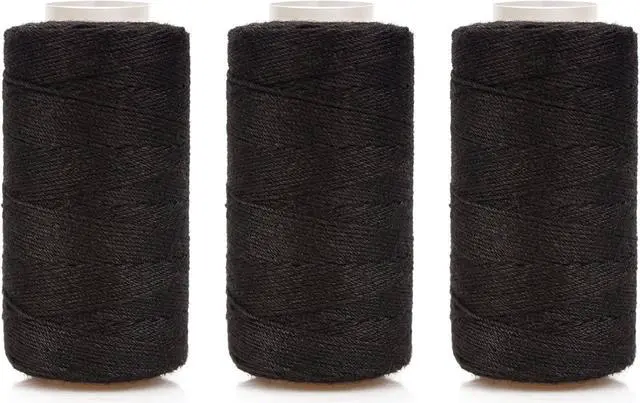 Alt view image 4 of 7 - Ryalan Weaving Needle Combo Deal Black Thread with 10pcs Needle for Making Wig Sewing Hair Weft Hair Weave Extension, Big Medium and Small C J Shape Curved Needle I Needle (3 Thread Black + 10 Needle)