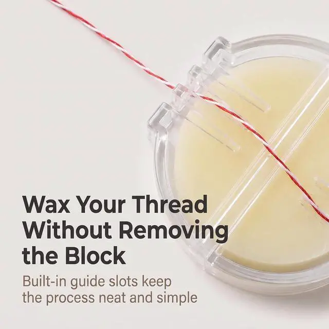 Alt view image 3 of 7 - Thread Wax Threads Conditioner Beeswax for Sewings Thread Conditioner Round for Needle Sewings DIY Practical Sewing Tool Threads and Floss