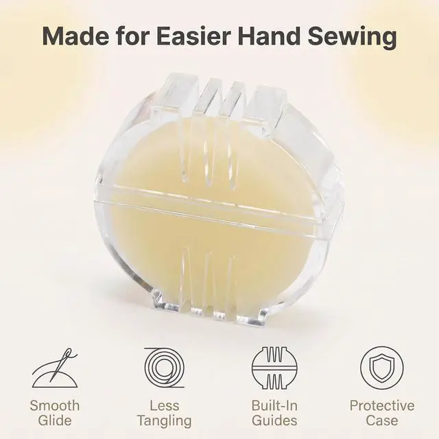 Alt view image 2 of 7 - Thread Wax Threads Conditioner Beeswax for Sewings Thread Conditioner Round for Needle Sewings DIY Practical Sewing Tool Threads and Floss