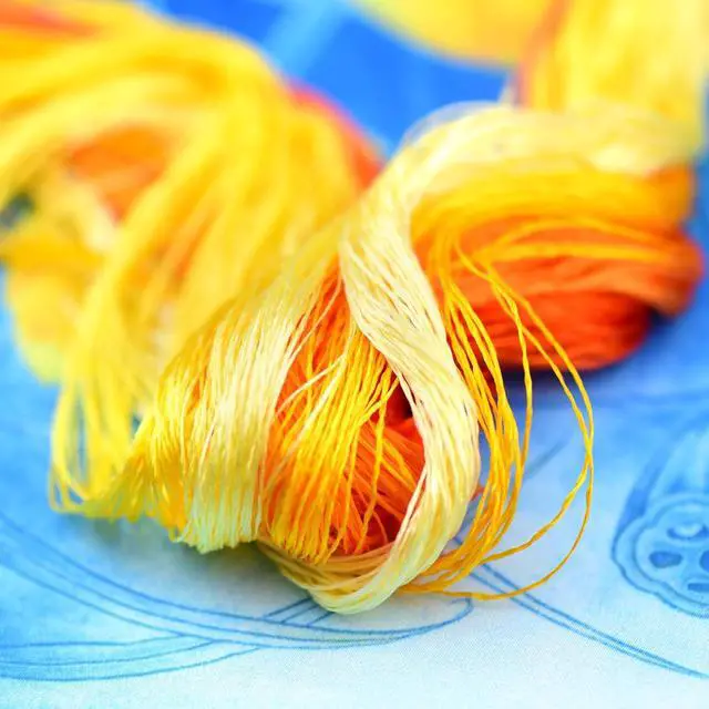 Alt view image 4 of 7 - 4 Skeins Mulberry Silk Floss Embroidery Thread Floss-Cross Stitch Threads China Silk Woven Jewelry Threads DIY Sewing Kits (06)