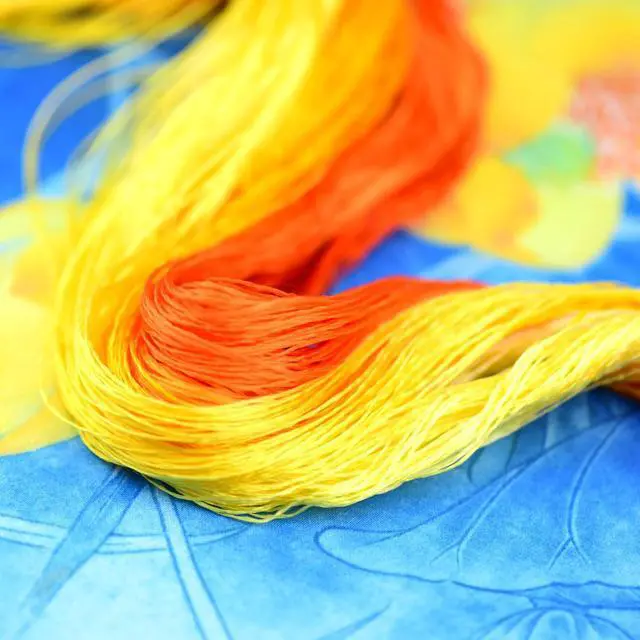 Alt view image 5 of 7 - 4 Skeins Mulberry Silk Floss Embroidery Thread Floss-Cross Stitch Threads China Silk Woven Jewelry Threads DIY Sewing Kits (06)