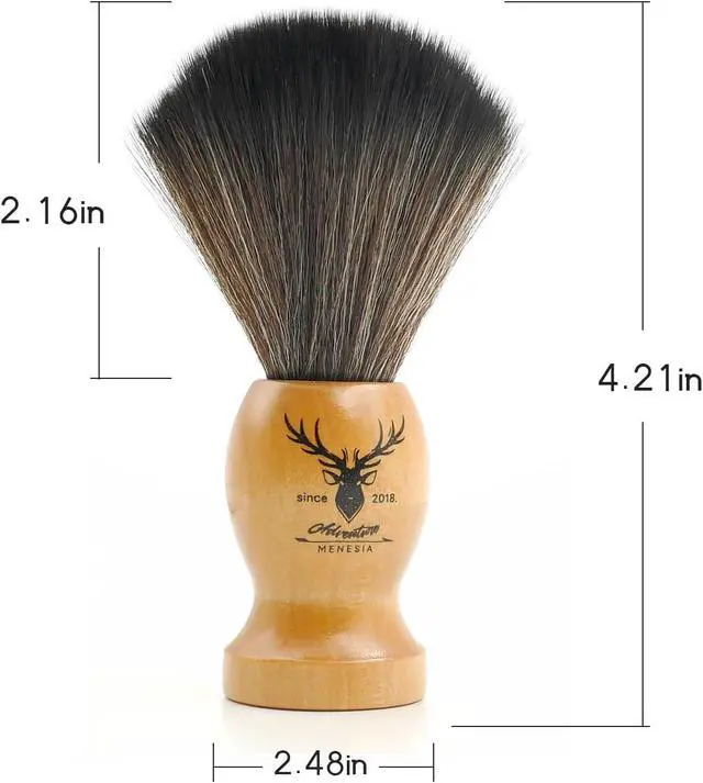 Alt view image 3 of 7 - Small Vinyl Record Cleaner Brush with Wood Handle | Anti-Static Brush, Vinyl Record Player Accessories, Vinyl Cleaning