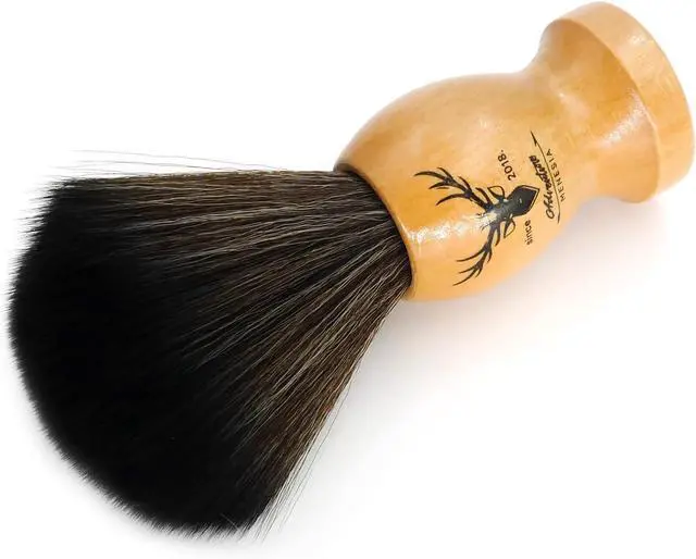 Alt view image 2 of 7 - Small Vinyl Record Cleaner Brush with Wood Handle | Anti-Static Brush, Vinyl Record Player Accessories, Vinyl Cleaning
