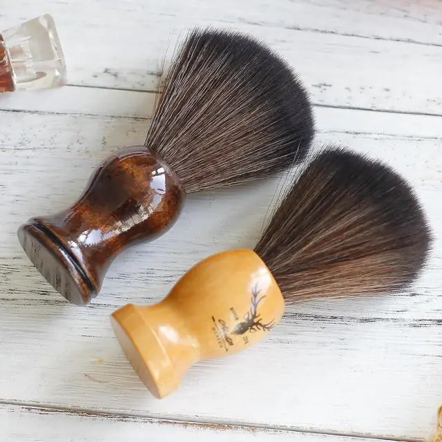 Alt view image 7 of 7 - Small Vinyl Record Cleaner Brush with Wood Handle | Anti-Static Brush, Vinyl Record Player Accessories, Vinyl Cleaning