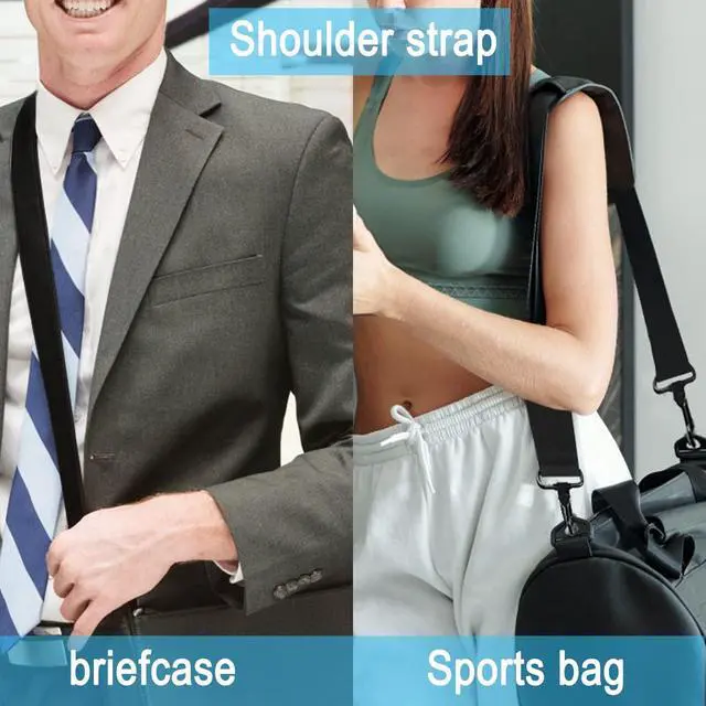 Alt view image 7 of 7 - Shoulder Strap 56 Inch,Universal Adjustable Shoulder Belt Shoulder Strap | Replacement Shoulder Strap with Metal Hooks for Briefcase, Laptop Messenger Crossbody Bag, Luggage Duffel Camera, Black