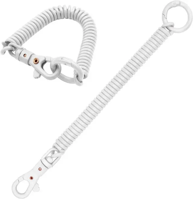 Main image of TENOC Spiral Coil Spring Keychain, Anti-lost Key Chain Holder Lanyard Cord with Lobster Clasp