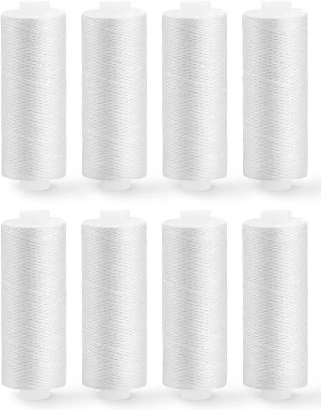 Main image of ZMAAGG Sewing Thread, 8 Rolls 200 Yards White Sewing Machine Thread | Polyester Thread for Sewing Machine, Hand Stitching, Embroidery,Sewing Threads for Sewing Machine, White Thread Sewing