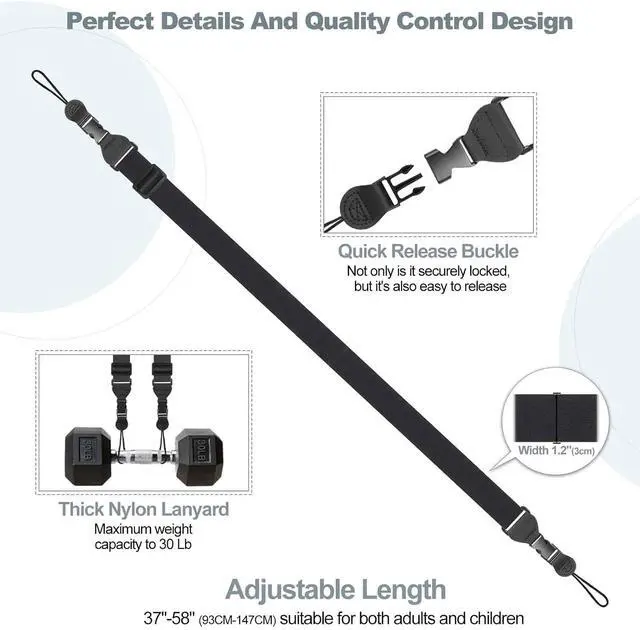 Alt view image 6 of 6 - Adjustable Shoulder Strap, Comfortable Camera Strap, Neck Lanyard for iPad Tablet Case, Camera, Binocular, Luggage Bag (Black Shoulder Strap)
