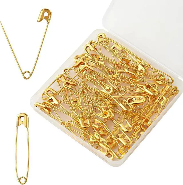 Alt view image 2 of 7 - 30PCS 2 inch Gold Safety Pins - Your Versatile Pinning Solution for Sewing, Crafts & More