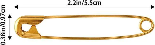 Alt view image 3 of 7 - 30PCS 2 inch Gold Safety Pins - Your Versatile Pinning Solution for Sewing, Crafts & More