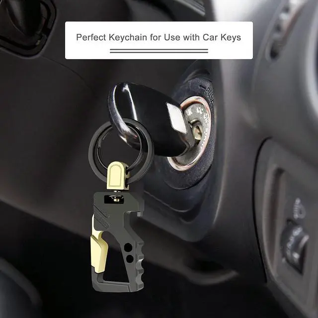 Alt view image 4 of 7 - 2pcs Keychains, Key Chains for Carabiner Keychain Car Key chain Bottle Opener Keychain for Men and Women