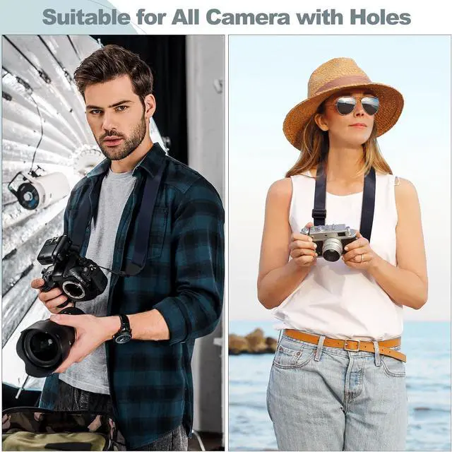 Alt view image 3 of 6 - Adjustable Shoulder Strap, Comfortable Camera Strap, Neck Lanyard for iPad Tablet Case, Camera, Binocular, Luggage Bag (Royal Blue Shoulder Strap)