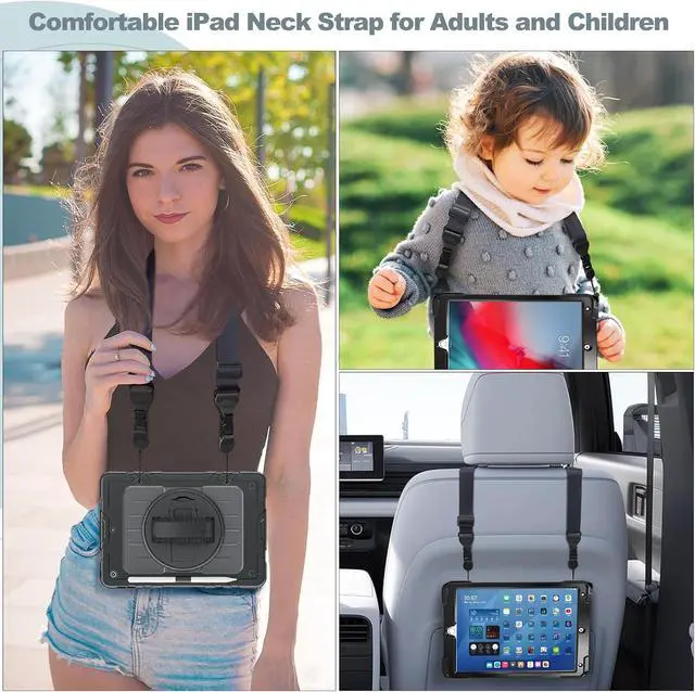 Alt view image 2 of 6 - Adjustable Shoulder Strap, Comfortable Camera Strap, Neck Lanyard for iPad Tablet Case, Camera, Binocular, Luggage Bag (Royal Blue Shoulder Strap)