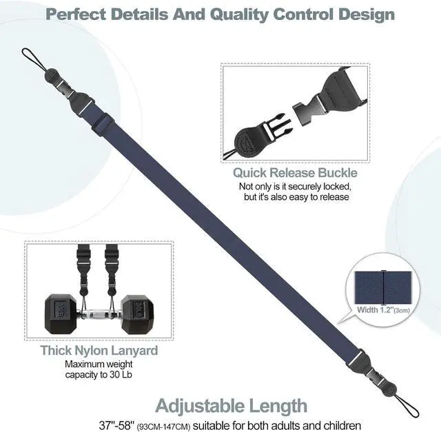 Alt view image 6 of 6 - Adjustable Shoulder Strap, Comfortable Camera Strap, Neck Lanyard for iPad Tablet Case, Camera, Binocular, Luggage Bag (Royal Blue Shoulder Strap)