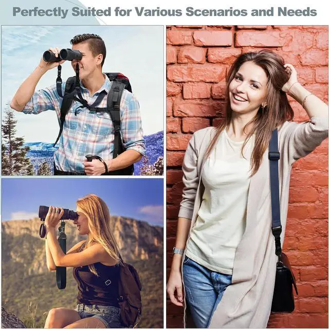 Alt view image 4 of 6 - Adjustable Shoulder Strap, Comfortable Camera Strap, Neck Lanyard for iPad Tablet Case, Camera, Binocular, Luggage Bag (Royal Blue Shoulder Strap)